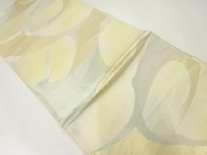 アンティーク　群鶴模様織出し袋帯（材料）